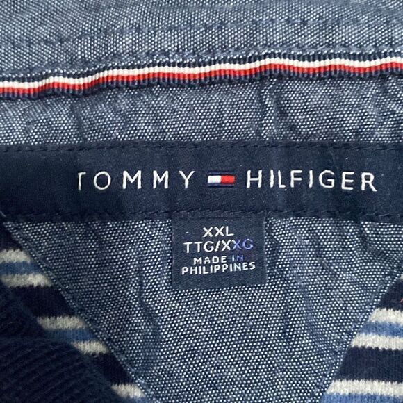 Tommy Hilfiger mens striped polo xxl - Picture 3 of 6